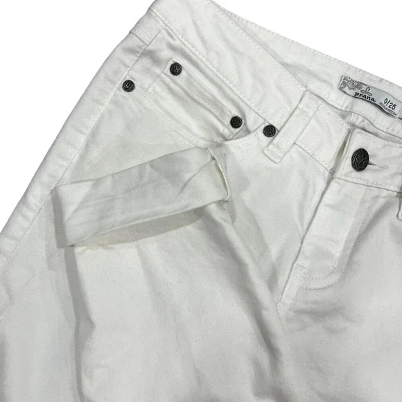 Prana White Skinny Jeans 0 - Picture 2 of 4